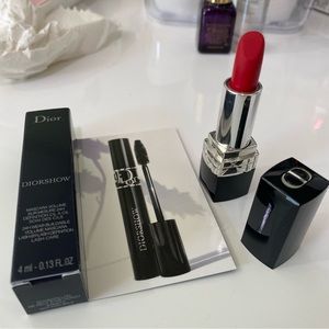 Dior Mascara and Mini lipsticks matte 999
